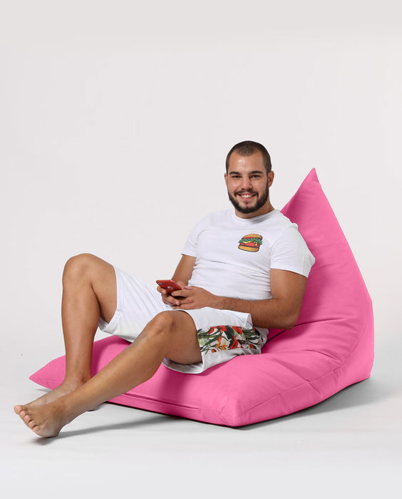Atelier Del Sofa Pouf Grande Big Bed Rosa Exterior Impermeable Jardin 145x90x35cm